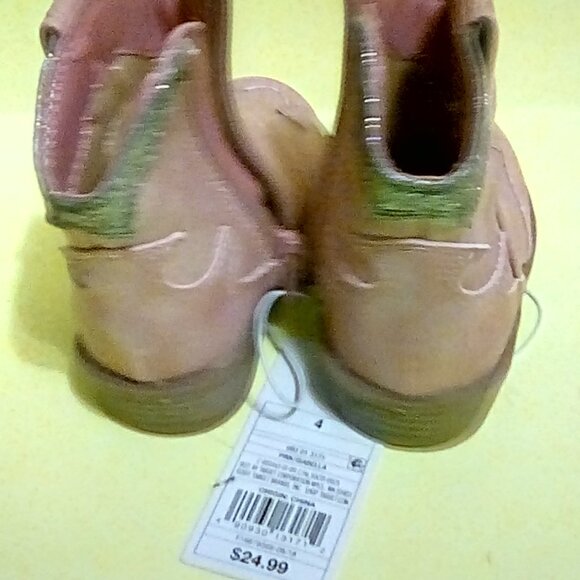 Cat & Jack pink sparkly cowboy boots size 4 - Picture 5 of 7